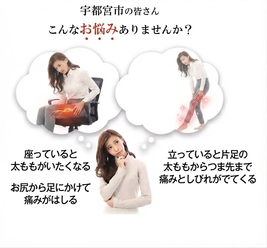 宇都宮市の皆さん、こんな腰痛お悩みありませんか？